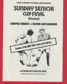 Corpus Christi v Glook Air Rangers 1984 Senior Cup Final Replay