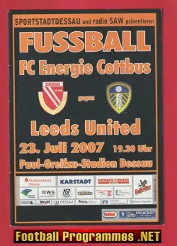 Energie Cottbus v Leeds United 2007 – Germany