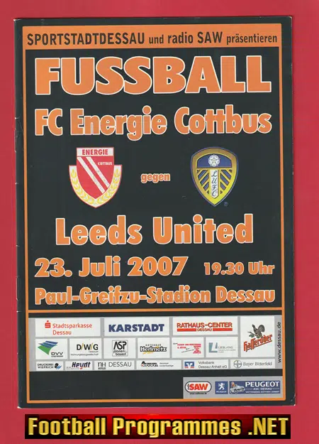 Energie Cottbus v Leeds United 2007 – Germany