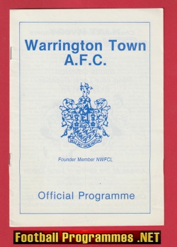 Warrington Town v Runcorn 1986 – Cheshire Senior Cup