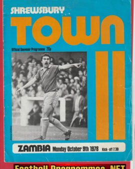 Shrewsbury Town v Zambia 1978 – Bobby Charlton Final Match
