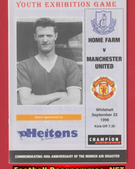 Home Farm v Manchester United 1998 Man Utd Reserve Treble Season