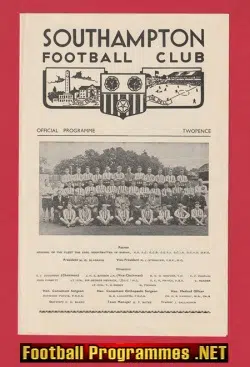 Southampton v Arsenal 1960 – Combination League
