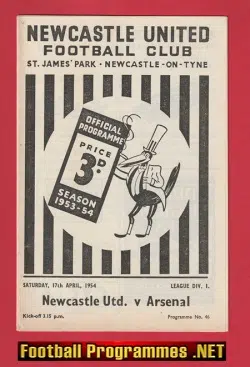 Newcastle United v Arsenal 1954
