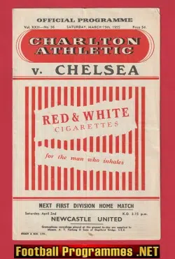 Charlton Athletic v Chelsea 1955 – League Champions Season
