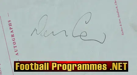 Witton Albion v Northern TV Stars 1968 - Autographed Denis Law