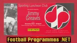 Tottenham Hotspur Jimmy Greaves Sporting Luncheon 1996 Bridgend