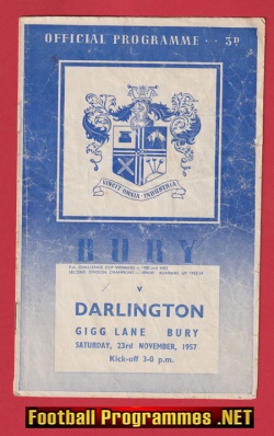 Bury v Darlington 1957