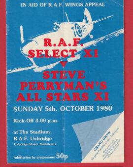 RAF v Steve Perryman X1 1980 – Ossie Ardiles + Sex Pistols