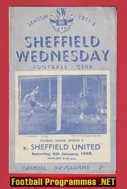Sheffield Wednesday v Sheffield United 1952 - 1950's