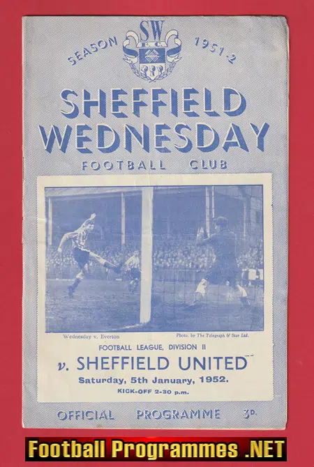 Sheffield Wednesday v Sheffield United 1952 – 1950’s