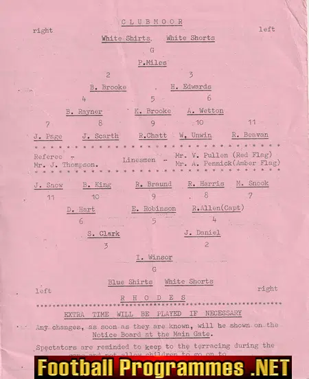 Clubmoor v Rhodes 1963 - Frasi Cup Final Edmonton
