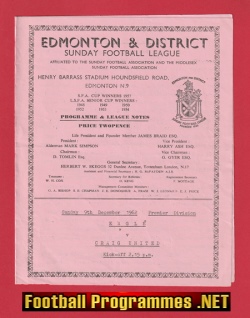 Eagle v Craig United 1962 – Edmonton