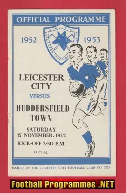 Leicester City v Huddersfield Town 1952