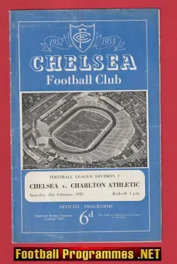 Chelsea v Charlton Athletic 1953