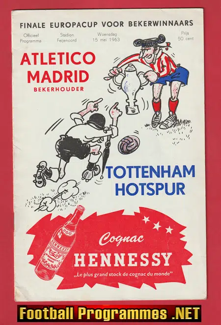 Atletico Madrid v Tottenham 1963 European Cup Winners Cup Final