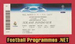 Real Madrid v Lazio 2007 - Football Ticket Spain