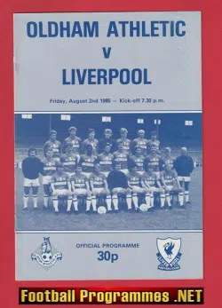 Oldham Athletic v Liverpool 1985