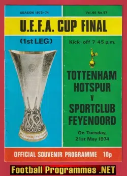 Tottenham Hotspur v Feyenoord 1974 - UEFA Cup Final
