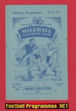 Millwall v Manchester City 1954 - 1950's
