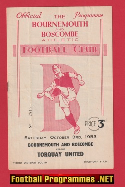 Bournemouth v Torquay United 1953