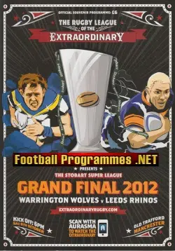 Warrington Rugby v Leeds 2012 – Championship Cup Final + Ticket