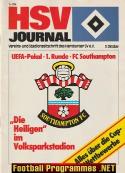 HSV Hamburg v Southampton 1984 - UEFA Cup Plus Ticket