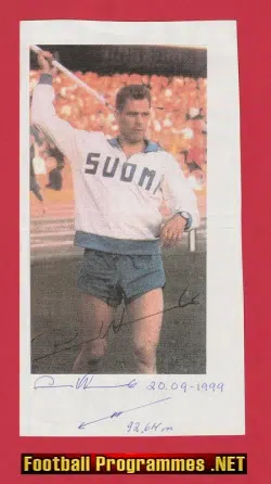 ? Autograph Signed Olympic Javlin 1999