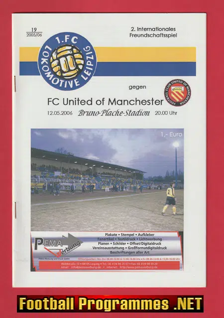 Leipzig Lokomotive v FC United Of Manchester 2006 – German