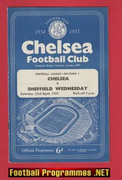 Chelsea v Sheffield Wednesday 1955 – Champions Decider Match