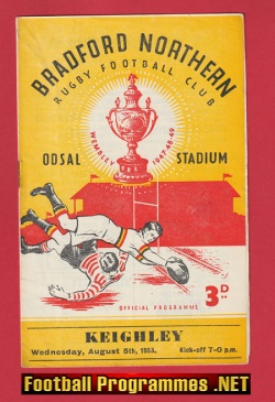Bradford Northern Rugby v Keighley 1953 – 1950’s
