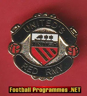Manchester United Metal Football Badge – Red Army