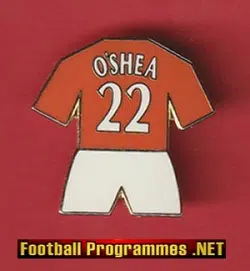 Manchester United Metal Football Badge – John O’Shea