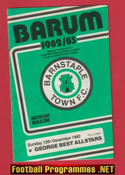 Barnstaple Town v George Best All Stars 1982 – Friendly Game