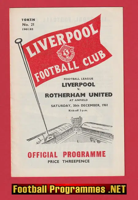 Liverpool v Rotherham United 1961 – 1960’s