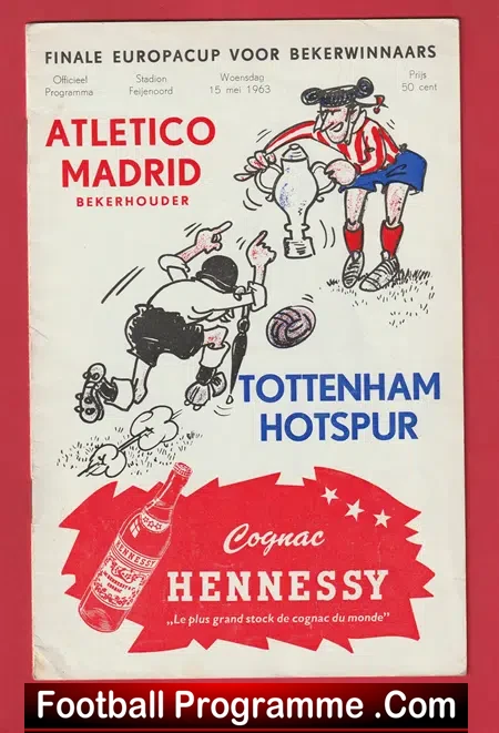 Atletico Madrid v Tottenham 1963 European Cup Winners Cup Final
