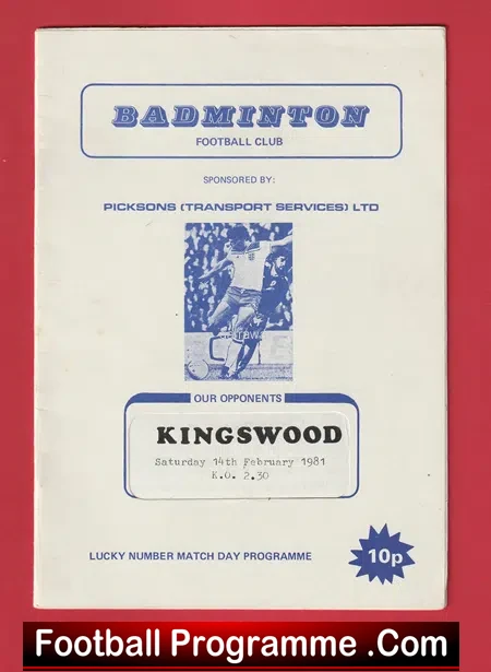 Badminton v Kingswood 1981