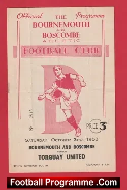 Bournemouth v Torquay United 1953