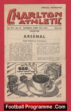 Charlton Athletic v Arsenal 1947 - 1940s