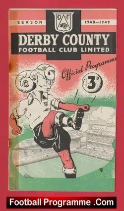 Derby County v Manchester United 1948 – Man Utd to clear £14.99
