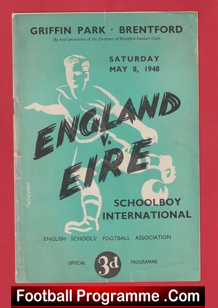 England v Ireland 1948 – Schools at Brentford
