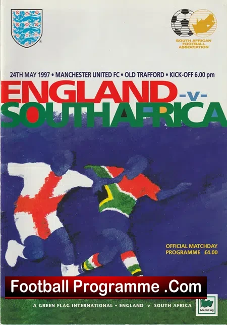 England v South Africa 1997 Old Trafford SIGNED Trevor Brooking