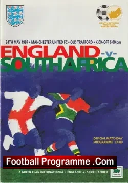 England v South Africa 1997 Old Trafford SIGNED Trevor Brooking