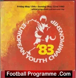 European Youth Championships 1983 – Plus England + Sheet