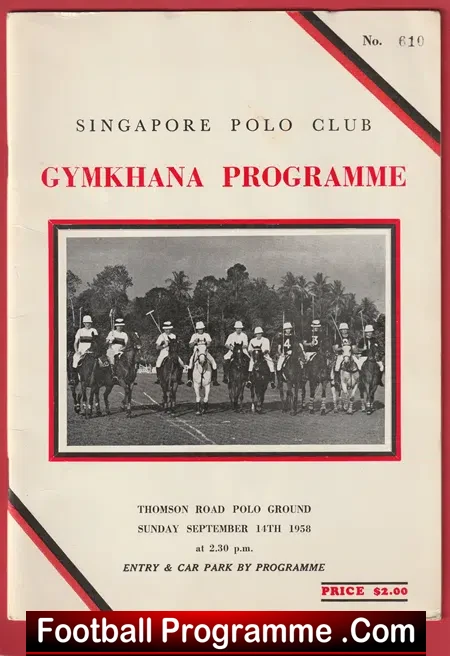 Gymkhana Ponies Horse Racing Pony at Singapore Polo 1958