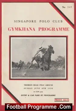 Gymkhana Ponies Horse Racing Pony at Singapore Polo 1958