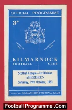 Kilmarnock v Aberdeen 1963