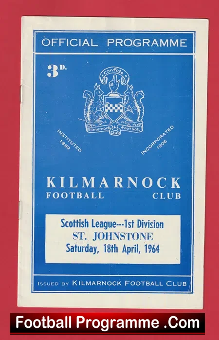 Kilmarnock v St Johnstone 1964 - Scotland