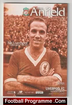 Liverpool v Everton 2017 - Ronnie Moran Tribute - football programme
