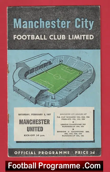 Manchester City v Manchester United 1957 – 1950’s